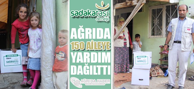Sadakataşı Derneği  Ağrı'da 150 Aileye Yardım Dağıttı