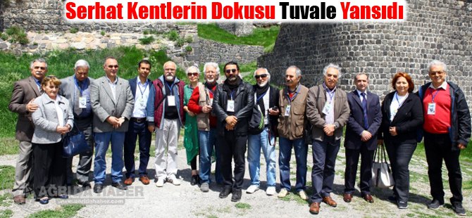 Serhat kentlerin dokusu tuvale yansıdı