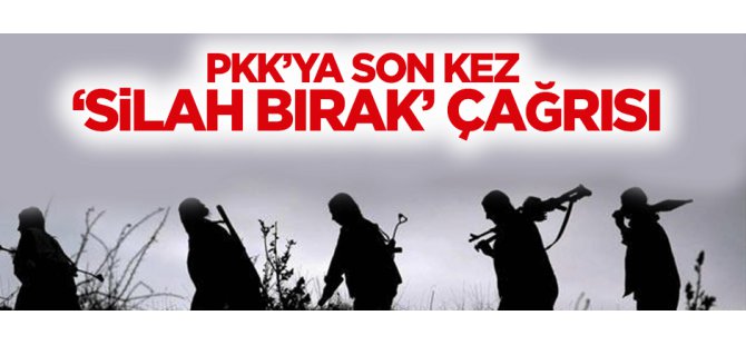 PKK'ya son kez 'silah bırak' çağrısı