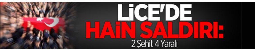 Lice'de Hain Saldırı: 2 Şehit, 4 Yaralı