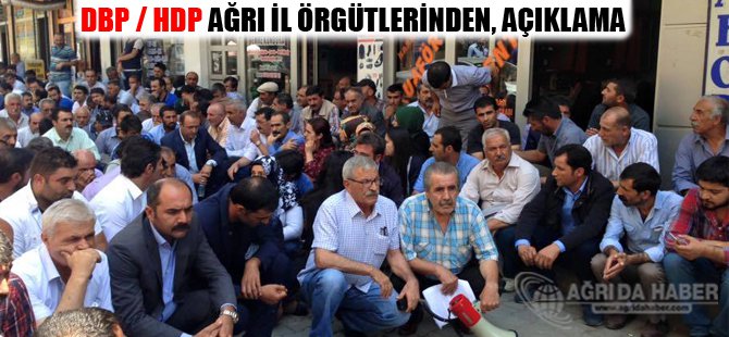 DBP / HDP Ağrı İl Örgütlerinden Basın Açıklaması