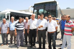 Malatya'da servisçilerden basın açıklaması