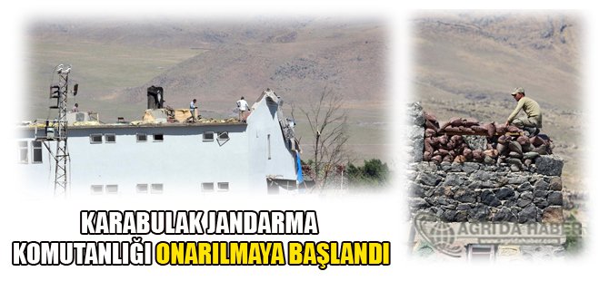 Karabulak Jandarma Karakolu onarılmaya başlandı.