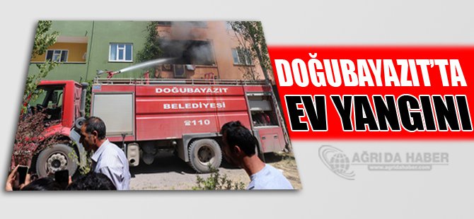 Ağrı'da ev yangını