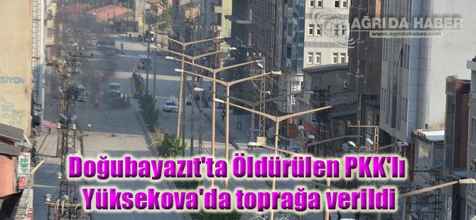 Doğubayazıt'ta Öldürülen PKK'lı nın Cenazesinde olay