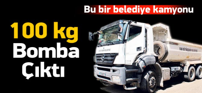 Belediye Kamyonunda 100 Kg Bomba Yakalandı
