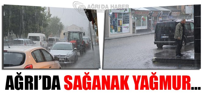 Ağrı'da sağanak Yağmur Hayatı Olumsuz Etkiledi