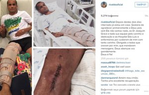 Rivaldo Ameliyatlı Ayağının Resmini Paylaştı