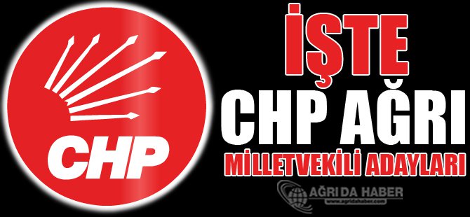 CHP Ağrı Milletvekili Adayları