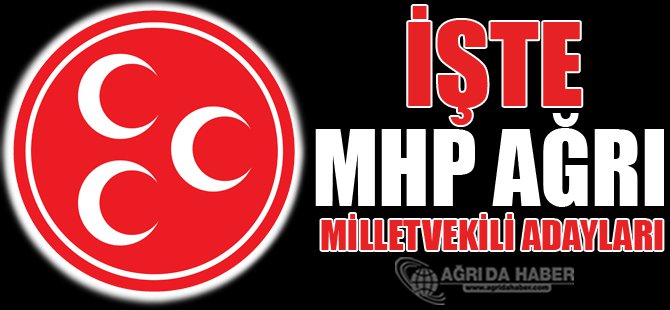 MHP Ağrı Milletvekili Adayları