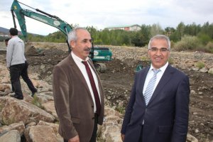 Bingöl'de 'Çapakçur Deresi Uygulama Projesi' çalışmaları