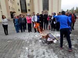 Sarıkamış Devlet Hastanesi'nde yangın