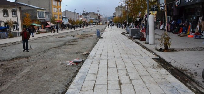 Eski Van caddesinde çalışmalar  hızla devam ediyor