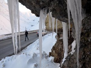 Hakkari'de dondurucu hava