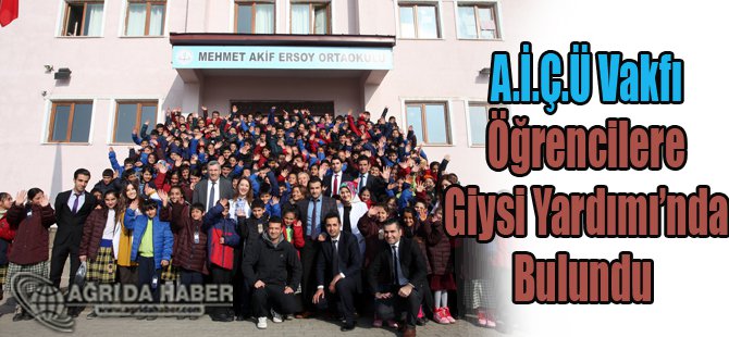 A.İ.Ç.Ü Vakfı Öğrencilere Giysi Yardım Bulundu