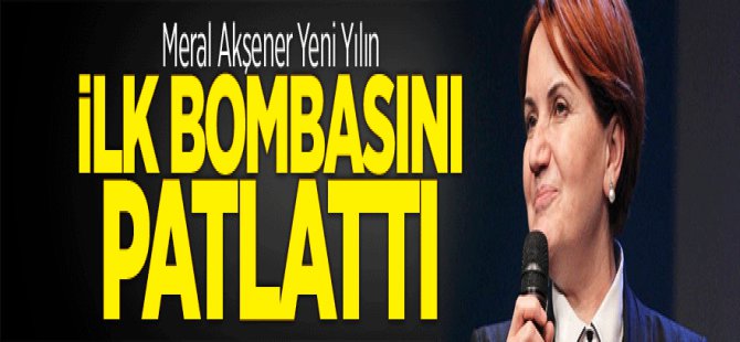 Meral Akşener'den 2016'nın Siyasette İlk Bombası