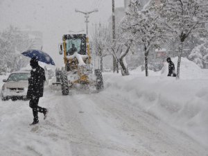 Muş'da yoğun kar yağışı