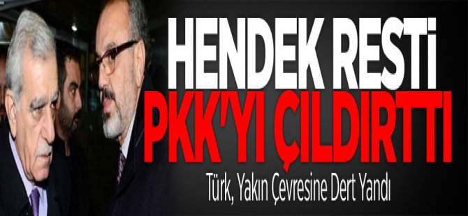 Türk ve Sakık'tan PKK'ya Hendek Resti