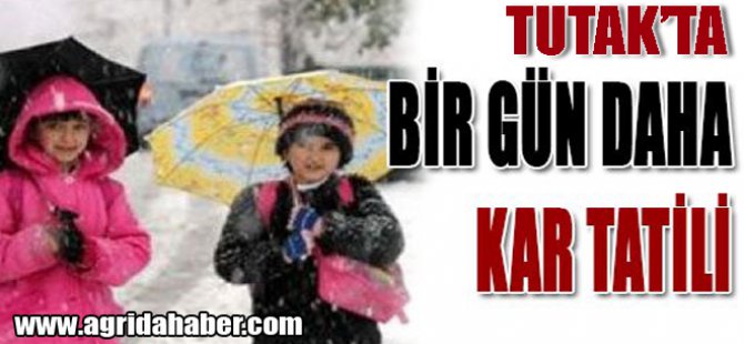 Ağrı'nın Tutak İlçesinde Kar Tatili Bir Gün Daha Uzatıldı
