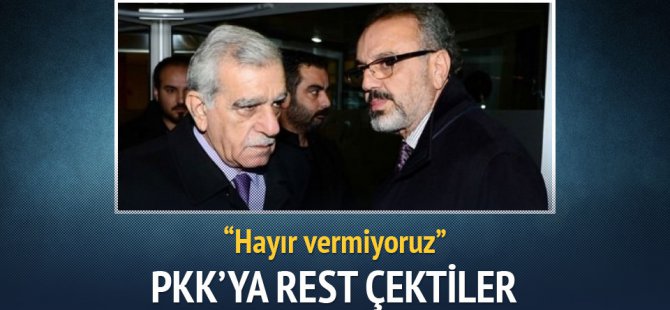 HDP'li Belediye Başkanları Sırrı SAKIK ve Ahmet Türk PKK'ya Resti Çekti