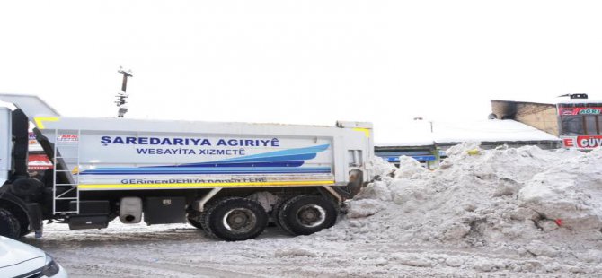 Ağrı Belediyesi Kar Temizliği Çalışmaları
