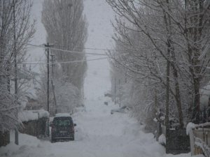 Bingöl'de Kar Yağışı yolları kapattı