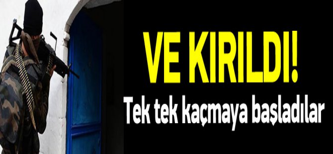 Direnci kırılan teröristler tek tek kaçıyor