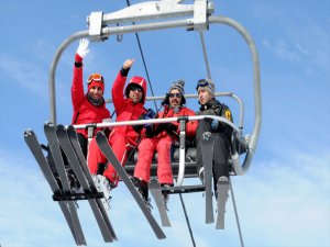 Erzurum Palandöken'de Hafta Sonu Yoğunluğu