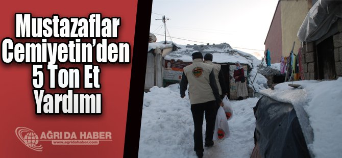 Mustazaflar Cemiyetinden 5 Ton Et Yardımı Yapıldı
