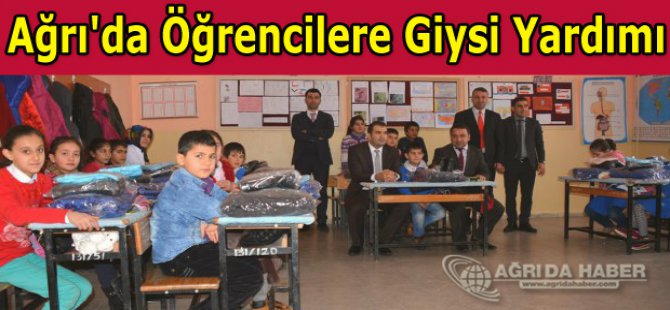 Ağrı'da Yavuz Sultan Selim İlkokulu'na Giysi Yardımı