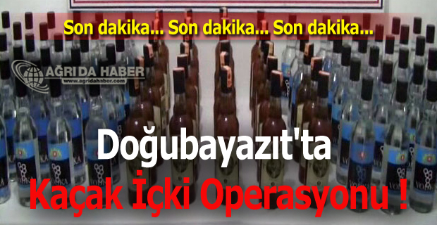 Doğubayazıt'ta 4 Bin Kaçak İçki Ele Geçirildi