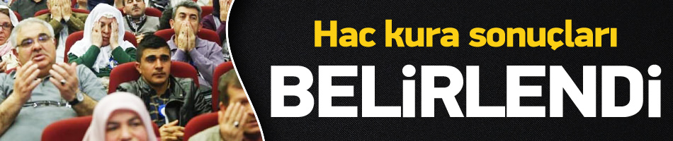 Hacı adayları kura çekimi ile belirlendi