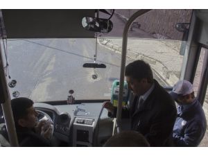 Bitlis'te Toplu Taşıma Araçları Denetlendi