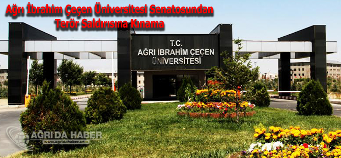 Ağrı İbrahim Çeçen Üniversitesi Senatosu'ndan Terör Saldırısına Kınama