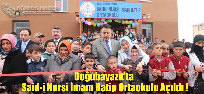 Vali Musa Işın Doğubayazıt'ta Said-i Nursi İmam Hatip Ortaokulu Açtı