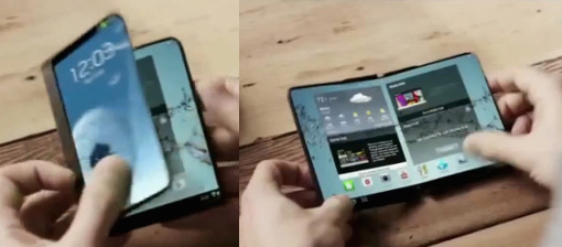 Samsung'un ilk katlanan telefonu yakın'da çıkıyor
