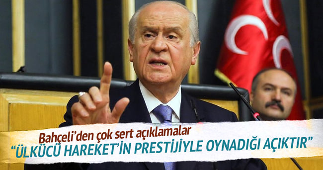 Bahçeli Tam bir yüz karası