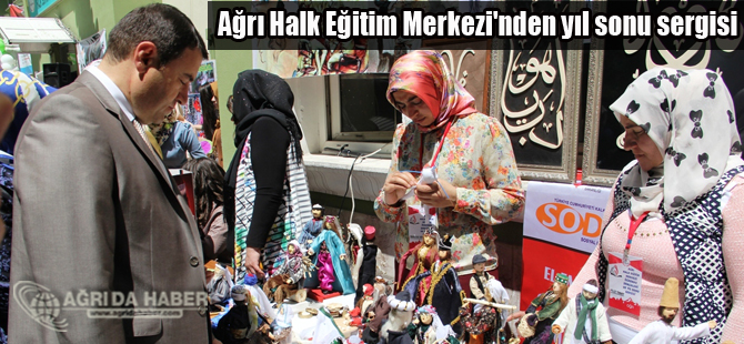 Ağrı Halk Eğitim Merkezi'nden yıl sonu sergisi