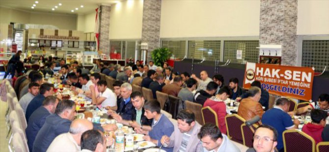 Hak-sen Ağrı Şubesi Üyelerine İftar Yemeği verdi