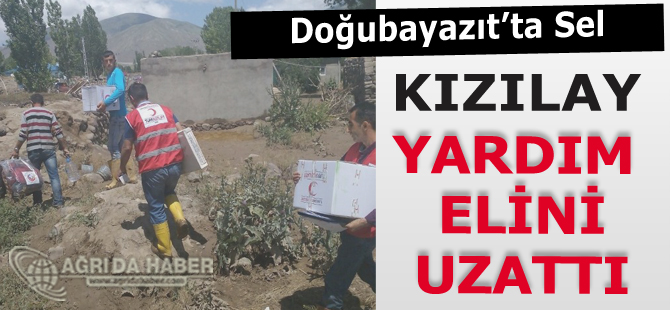 Kızılay Ağrı Şubesi, Doğubayazıt'taki selzedelere Yardım Elini Uzattı