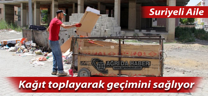 Suriyeli Aile, Kağıt Toplayarak Geçimini Sağlıyor