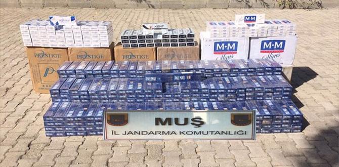 Muş'ta bin 330 Paket Kaçak Sigara Ele Geçirildi