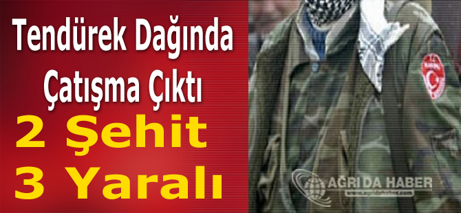 Tendürek Dağında Çatışma: 2 Şehit 3 Yaralı
