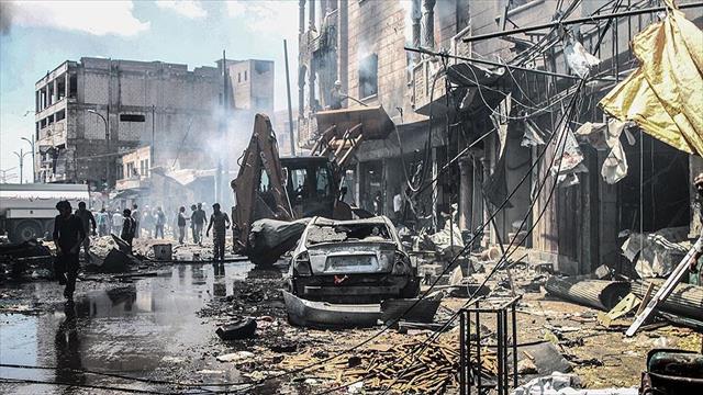 Esed rejiminden İdlip'e kanlı saldırı:28 ölü, 41 yaralı