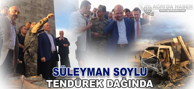 İçişleri Bakanı Süleyman Soylu Tendürek Dağında