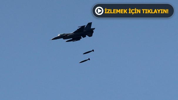 Fırat Kalkanı Harekatı kapsamında Türk savaş uçakları Suriye'de PYD'yi vurdu!