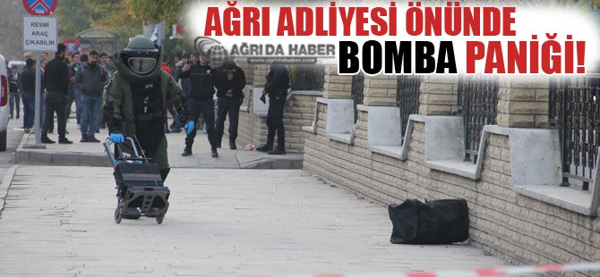 Ağrı Adliyesi Önünde Şüpheli Çanta Alarmı! Halk Büyük Panik Yaşadı