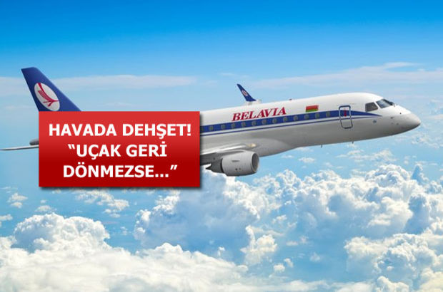 Kiev-Minsk seferini yapan yolcu uçağı tehdid ile Kiev'e geri döndü