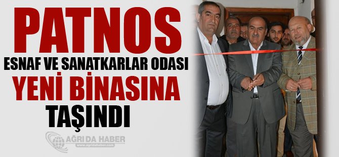 Patnos Esnaf Sanatkarlar Yeni Binasına Taşındı!