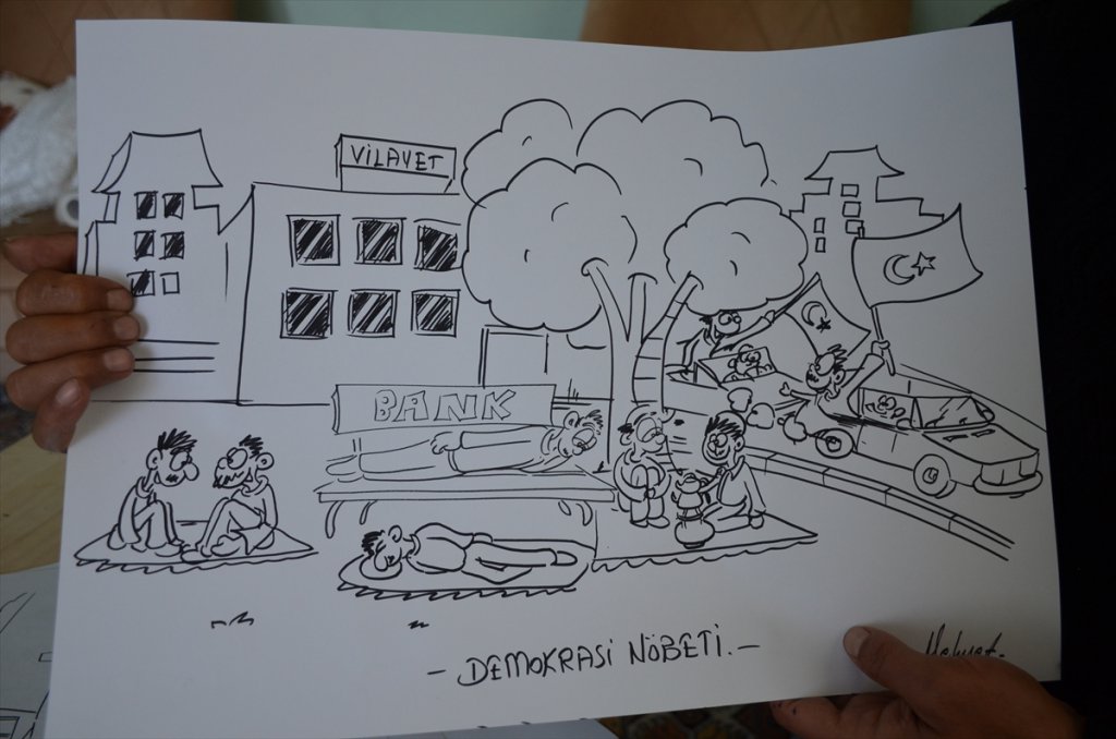 Karikatüristler 15 Temmuz Kahramanlarını Anlatıyor